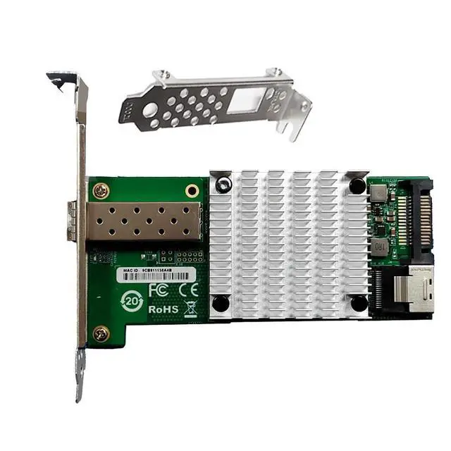 Alt view image 5 of 7 - M2 M Key 10G SFP Plus Fiber Network Adapter Compatible with X520 DA1 High Speed Desktop Server NIC with JL82599EN Chipset for Gaming Workstation and Industrial Control