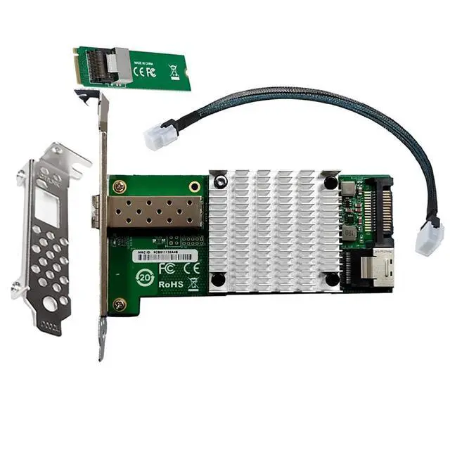 Alt view image 7 of 7 - M2 M Key 10G SFP Plus Fiber Network Adapter Compatible with X520 DA1 High Speed Desktop Server NIC with JL82599EN Chipset for Gaming Workstation and Industrial Control