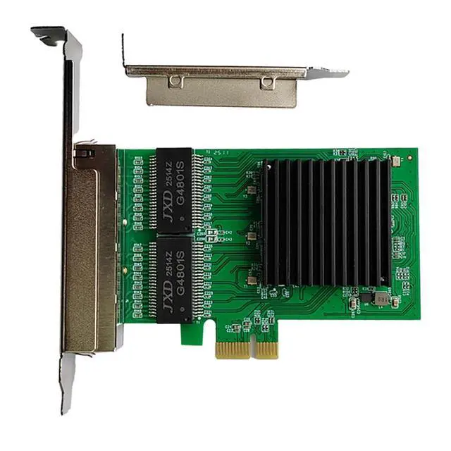 Alt view image 4 of 6 - PCIe 1x to 4 Port RJ45 Gigabit Ethernet Network Card Compatible with RTL8111H Chipset Multi Port RJ45 NIC for Desktop and Server