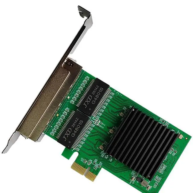 Alt view image 6 of 6 - PCIe 1x to 4 Port RJ45 Gigabit Ethernet Network Card Compatible with RTL8111H Chipset Multi Port RJ45 NIC for Desktop and Server