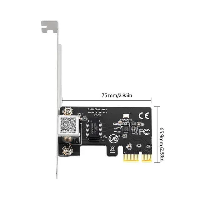 Alt view image 5 of 7 - PCIe X1 to RJ45 Gigabit Ethernet Network Card, RTL8111H Chip 10/100/1000Mbps LAN Adapter PCI Express Server NIC Compatible with Windows, Linux, and Desktop PCs