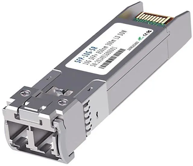 Main image of 10G SFP+ SR Multimode Fiber Optical Module Dual LC Transceiver Wavelengh 850nm Hot-Swappable 300m 10Gbps Fiber Network Adapter Compatible with H3C, Cisco, Mikrotik (Industrial -40°C~+85°C)