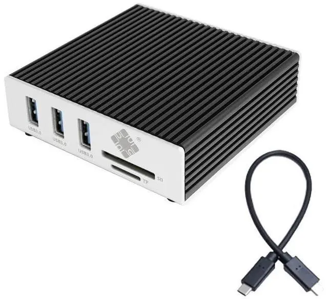 Main image of USB4 40Gbps Docking Station 6-in-1, 10G RJ45 Ethernet Adapter with 3 USB-A Ports, TF/SD Card Reader, and Active Cooling Compatible with Thunderbolt 5/4/3, Windows, macOS, and Linux