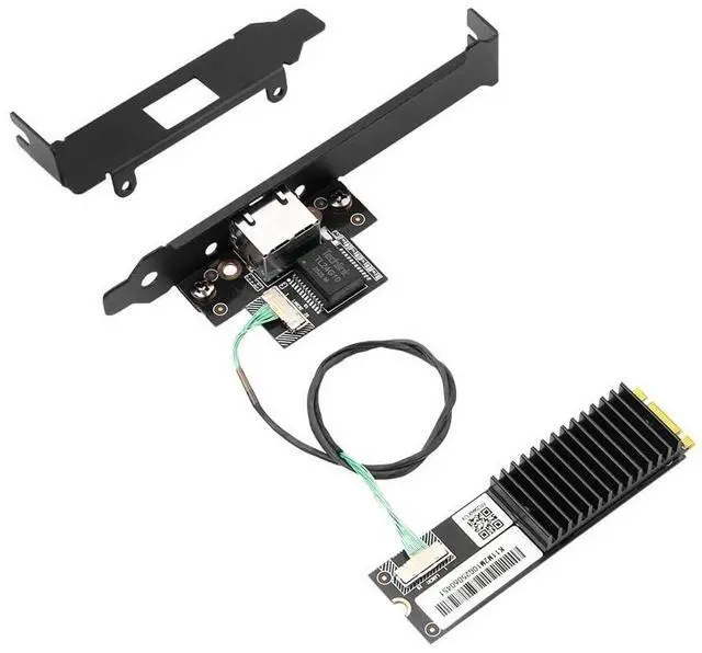Main image of 10 Gigabit Ethernet Card, M.2 B+M Key to RJ45 Network Adapter with Marvell AQC113 Chip, Multi-Gigabit 10G/5G/2.5G/1G/100Mbps NIC for Desktop Windows 11/10 & Linux with Standard/Low Profile Bracket