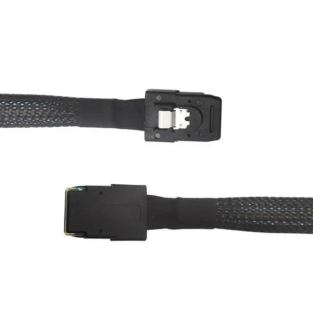 Alt view image 4 of 6 - Mini SAS SFF-8087 to SFF-8087 Internal HD Data Cable 12Gbps High-Speed for Server RAID Controller Switch Connection (2M/78.74in)