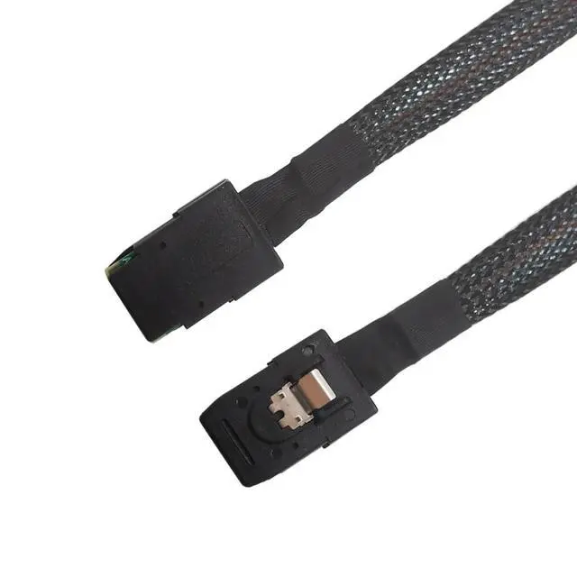 Alt view image 5 of 6 - Mini SAS SFF-8087 to SFF-8087 Internal HD Data Cable 12Gbps High-Speed for Server RAID Controller Switch Connection (2M/78.74in)