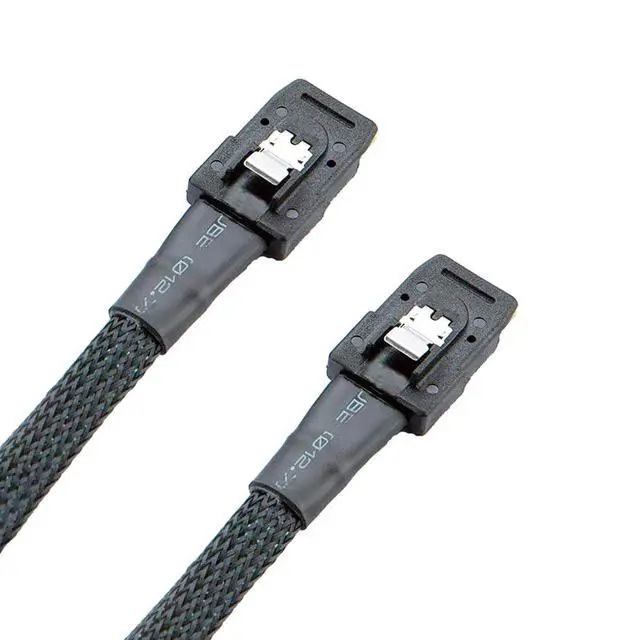 Alt view image 6 of 6 - Mini SAS SFF-8087 to SFF-8087 Internal HD Data Cable 12Gbps High-Speed for Server RAID Controller Switch Connection (2M/78.74in)
