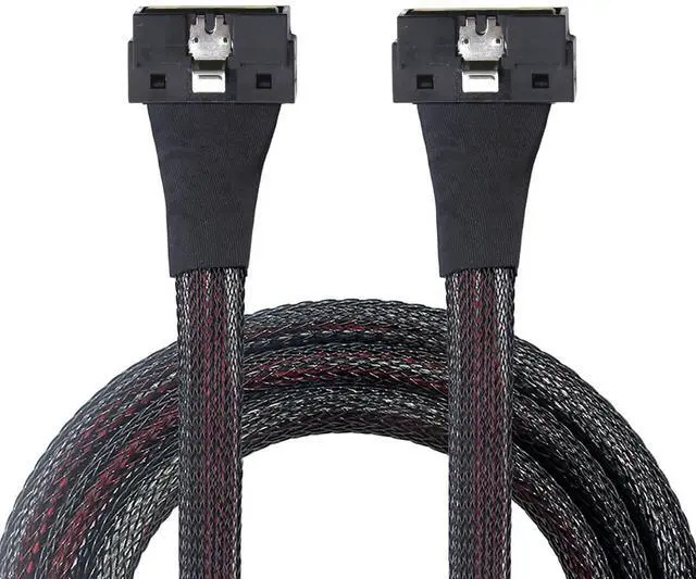 Alt view image 6 of 6 - PCIe SlimSAS LP Low Profile SFF-8654 8i 74P to LP 8X High Speed Internal Cable 24Gbps 85m 30AWG Server Data Harness (0.8M/31.49in)
