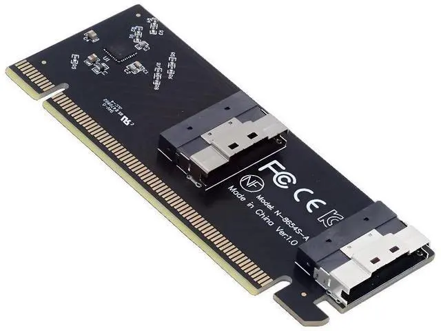 Main image of 74Pin Dual Slimline SFF-8654 Low Profile to PCIE4.0 PCIE 16X Express 3.0 Raid Card VROC Raid0 Hyper Adapter