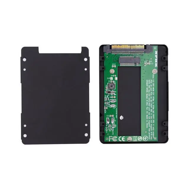 Alt view image 2 of 7 - SFF-8639 NVME U.2 to NGFF M.2 M-Key PCIe SSD Case Enclosure for Mainboard Replace SSD 750 p3600 p3700