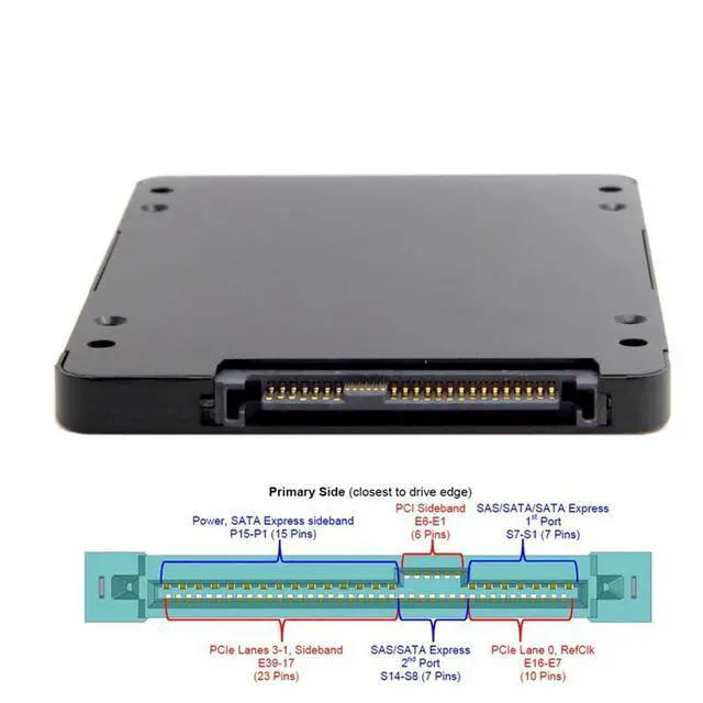 Alt view image 5 of 7 - SFF-8639 NVME U.2 to NGFF M.2 M-Key PCIe SSD Case Enclosure for Mainboard Replace SSD 750 p3600 p3700