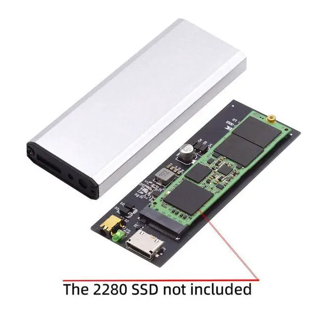 Alt view image 3 of 7 - SFF-8612 SFF-8611 Oculink Port to M.2 NGFF M-Key to NVME PCIe SSD 2280 SSD Enclosure Adapter for Mainboard