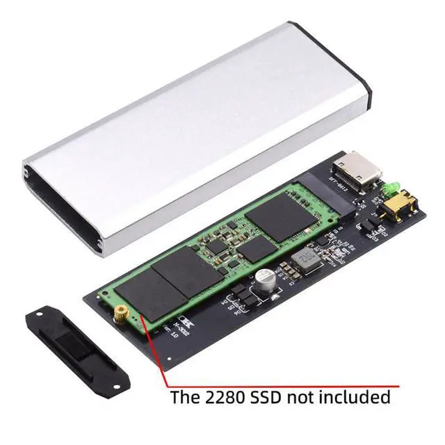Alt view image 5 of 7 - SFF-8612 SFF-8611 Oculink Port to M.2 NGFF M-Key to NVME PCIe SSD 2280 SSD Enclosure Adapter for Mainboard