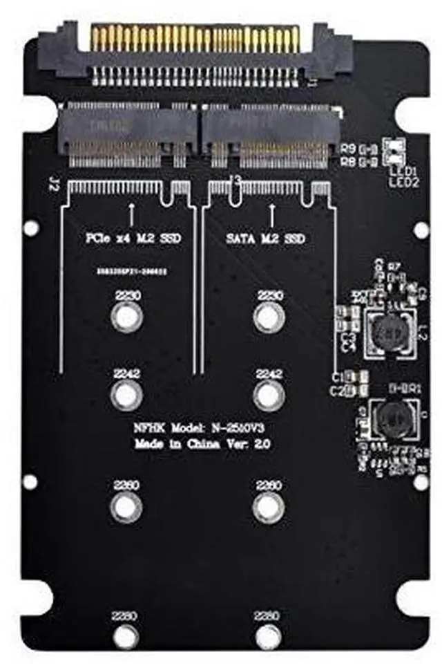 Main image of SFF-8639 NVME U.2 to Combo NGFF M.2 M-Key SATA PCIe SSD Adapter for Mainboard Replace SSD 750 p3600 p3700