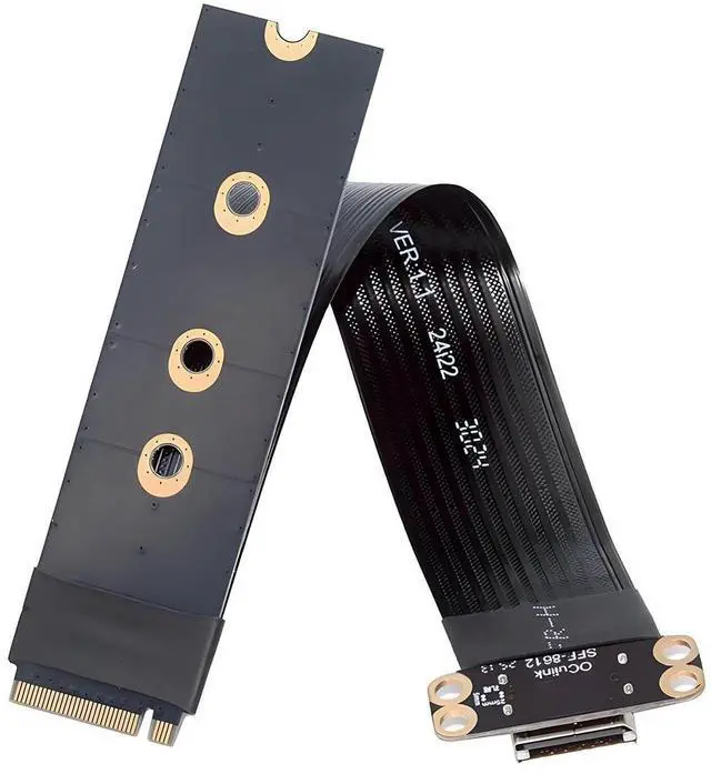 Main image of PCI-E4.0 M.2 M-Key 2280 NGFF to Oculink SFF-8612 SFF-8611 Host Cable for NVME U.2 SSD eGPU 15cm