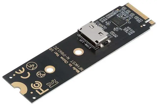 Main image of NVME 2280 PCIe 4.0 M.2 M-Key to Oculink SFF-8612 SFF-8611 Host Adapter with Linear Redriver for U.2 SSD eGPU Over Long Cable