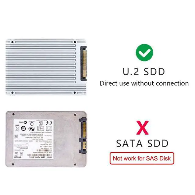 Alt view image 3 of 7 - NGFF M-Key NVME to U.2 U2 Kit SFF-8639 to SFF-8654 Slimline SAS PCIe SSD Adapter for Mainboard