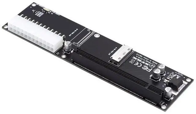 Main image of Oculink 8X SFF-8612 8611 to PCI-Express PCIE 16x Adapter with ATX 24pin Power Port for Mainboard Graphics Card