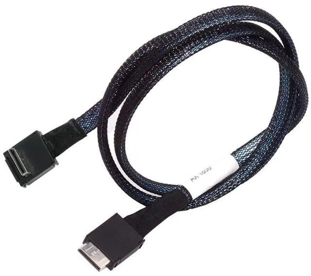 Main image of PCIe 4.0 OcuLink PCI-Express SFF-8611 4i to SFF-8611 Data Active Cable Down Angled 90 Degree for eGPU SSD 80cm