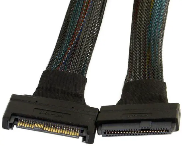 Main image of U.2 U2 SFF-8639 NVME PCIe SSD Cable Male to Female Extension 50cm 68pin