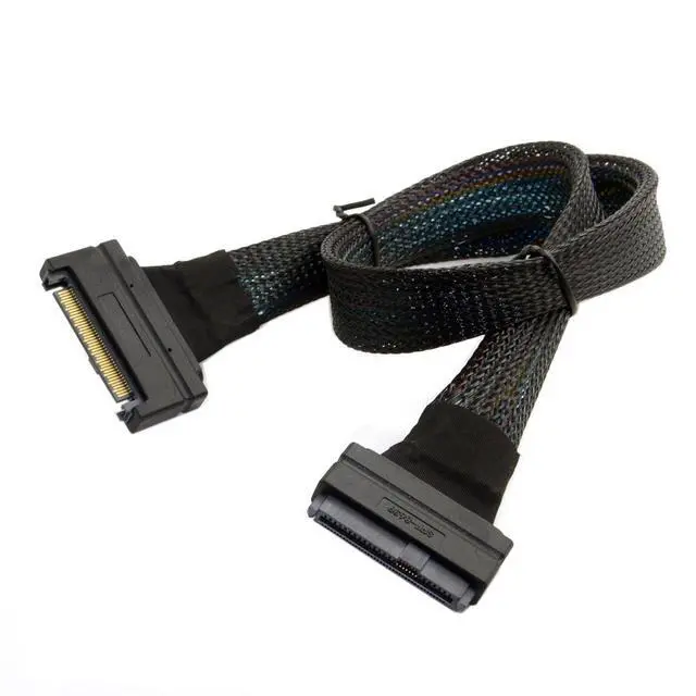 Alt view image 6 of 6 - U.2 U2 SFF-8639 NVME PCIe SSD Cable Male to Female Extension 50cm 68pin