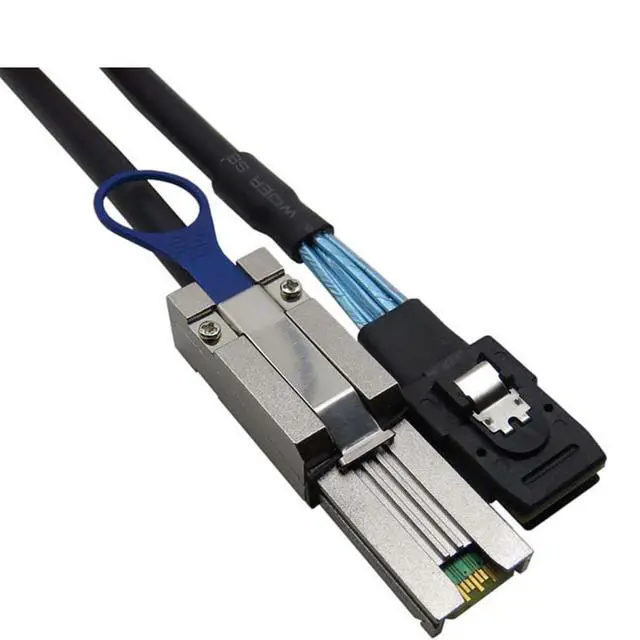 Alt view image 4 of 6 - Mini SAS 8087 to SAS HD SFF 8088 Internal External Server Cable 6Gbps High Speed 28AWG Copper Data Transfer Cord, 10 Ohm Impedance (0.5M)