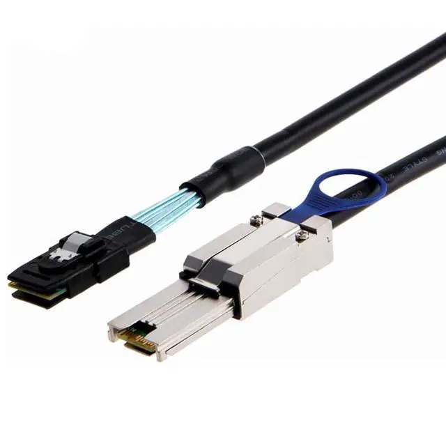Alt view image 6 of 6 - Mini SAS 8087 to SAS HD SFF 8088 Internal External Server Cable 6Gbps High Speed 28AWG Copper Data Transfer Cord, 10 Ohm Impedance (0.5M)