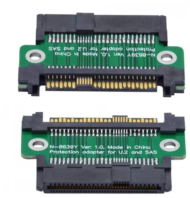 Alt view image 6 of 7 - U.2 U2 SFF-8639 NVME PCIe 4.0 SSD Male to Female Adapter Extension 68pin PCI Express PCBA