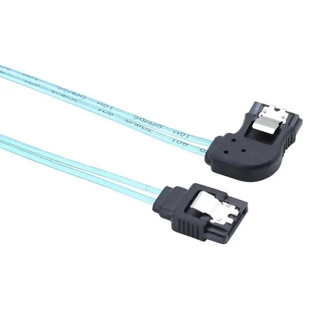 Alt view image 5 of 6 - SATA 7P Female Left-Angle to 180-Degree SATA Female 12G SAS Cable, 30AWG Copper High-Speed Harness (1m/39.37in)