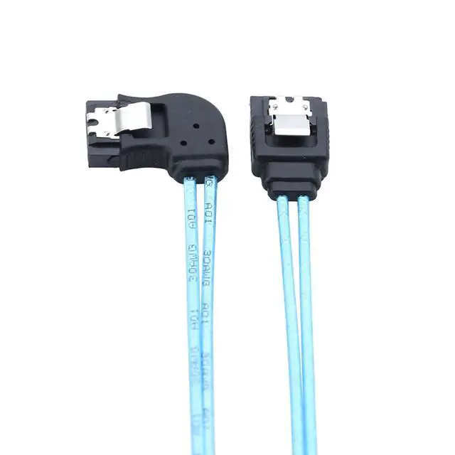 Alt view image 6 of 6 - SATA 7P Female Left-Angle to 180-Degree SATA Female 12G SAS Cable, 30AWG Copper High-Speed Harness (1m/39.37in)