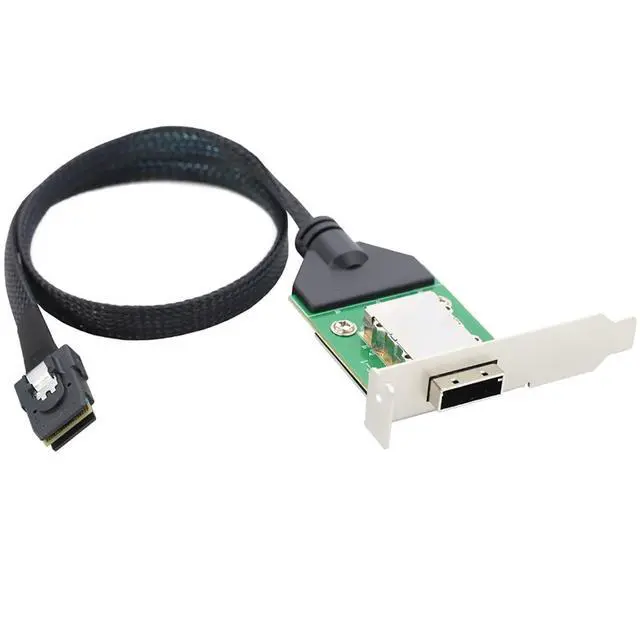 Alt view image 6 of 6 - Mini SAS HD SFF-8087 to SFF-8088 Internal External Converter Cable, 28AWG Copper High-Speed Harness, 6Gbps Data Transfer (0.5M/19.68in)