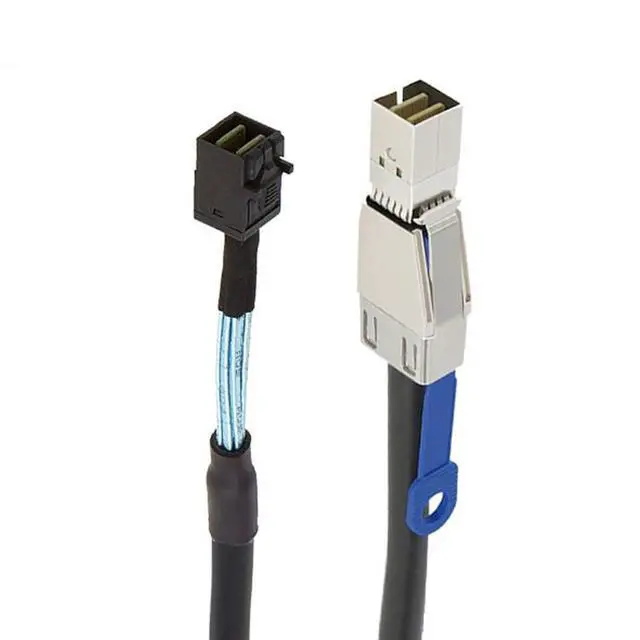 Alt view image 3 of 5 - Mini SAS HD Cable with IC SFF-8644 to SFF-8643 12Gbps High-Speed Server Interconnect, 28AWG Copper Wire (2m)
