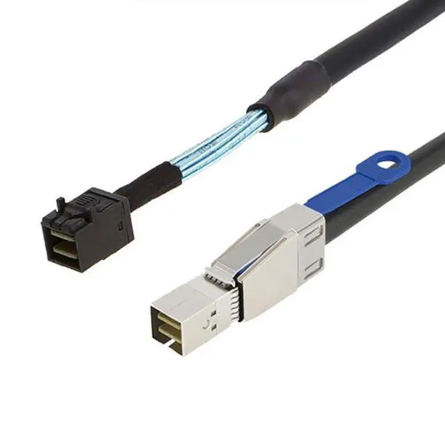 Alt view image 5 of 5 - Mini SAS HD Cable with IC SFF-8644 to SFF-8643 12Gbps High-Speed Server Interconnect, 28AWG Copper Wire (2m)
