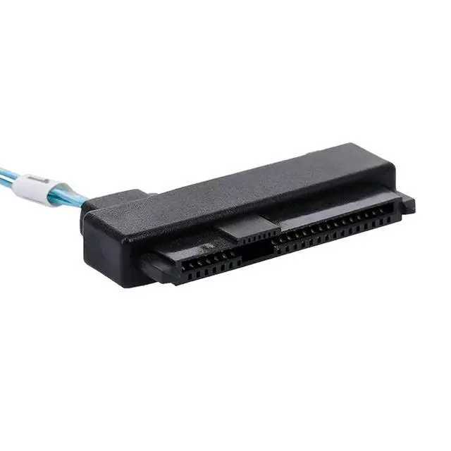 Alt view image 5 of 7 - Internal 36 Pin Mini SAS SFF-8087 Host to 4 SFF-8482 Target SAS Hard Disk and SATA Power Cable 100cm