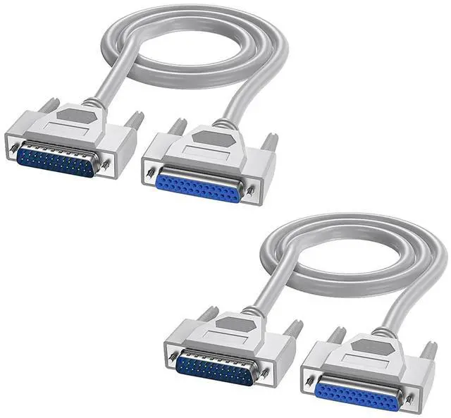 Main image of DB25 25 Pin Serial Port Cable Male/Female RS232 1.5m 2Pcs