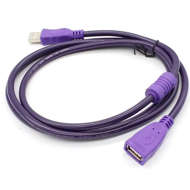 Alt view image 2 of 5 - USB2.0 Extension Cable Male to Female Enhanced Signal with Magnetic Ring USB A Type for Camera Card Reader Printer Connection (5m/16.4ft)
