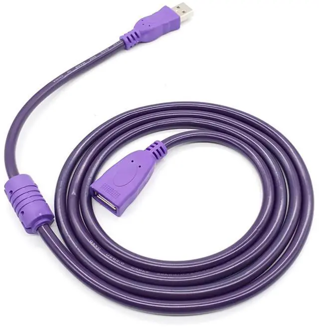 Alt view image 3 of 5 - USB2.0 Extension Cable Male to Female Enhanced Signal with Magnetic Ring USB A Type for Camera Card Reader Printer Connection (5m/16.4ft)