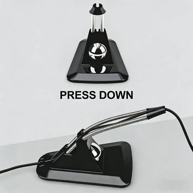 Alt view image 6 of 7 - Gaming Mouse Bungee Cable Holder Desktop Mouse Cord Organizer for Smooth Mouse Movement (White)