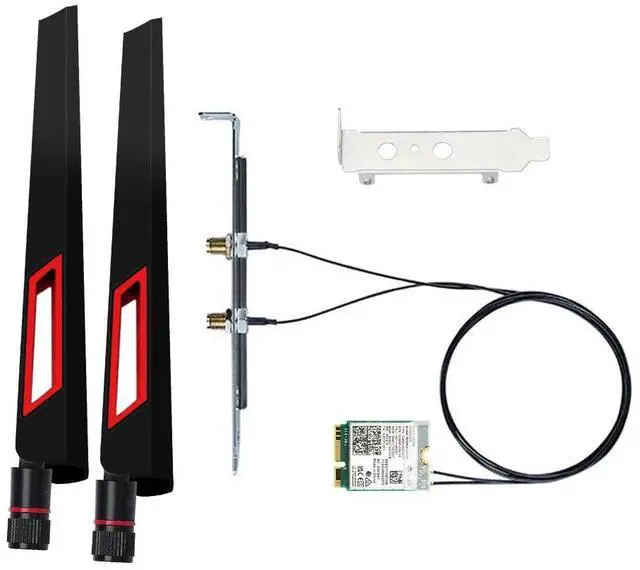 Main image of BE200 WiFi 7 Desktop Kit, 802.11be Tri-Band 6GHz/5GHz/2.4GHz M.2 2230 Key E Wireless Adapter, Bluetooth 5.4, Low Profile Bracket with High-Gain Antennas, Windows 10/11 64-bit