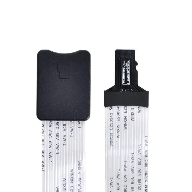 Alt view image 6 of 7 - Micro-SD TF Memory Card Kit Male to TF Female Extension Soft Flat FPC Cable Extender 25cm