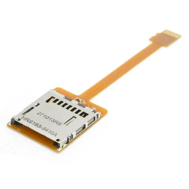 Alt view image 6 of 7 - Micro SD TF Memory Card Kit Male to SD Female Extension Soft Flat FPC Cable Extender 10cm
