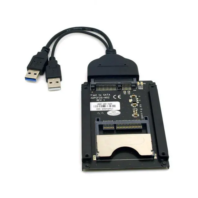 Alt view image 5 of 7 - SATA 22Pin to USB 3.0 to CFast Card Adapter 2.5 inch Hard Disk Case SSD HDD CFast Card Reader for PC Laptop
