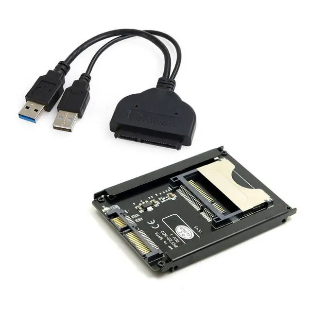 Alt view image 6 of 7 - SATA 22Pin to USB 3.0 to CFast Card Adapter 2.5 inch Hard Disk Case SSD HDD CFast Card Reader for PC Laptop