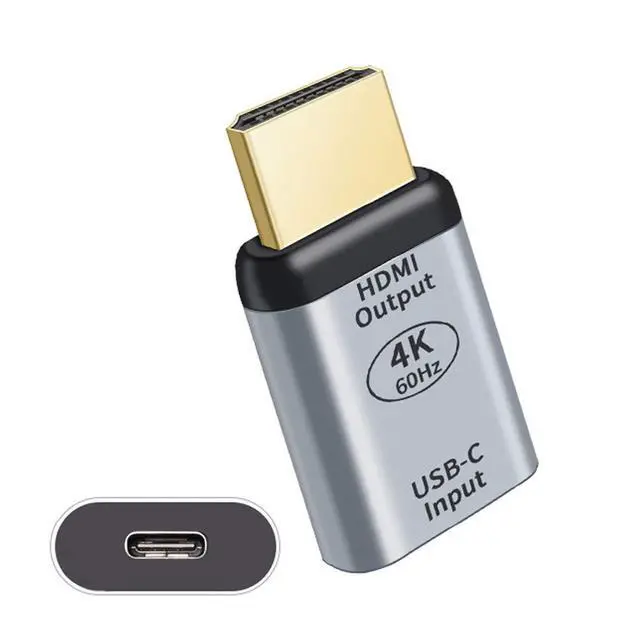 Alt view image 7 of 7 - USB-C Type C Female Source to HDMI Sink HDTV Adapter 4K 60hz 1080p for Tablet & Phone & Laptop