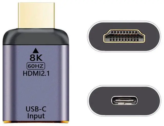 Main image of USB-C Type C Female Source to HDMI Sink HDTV Adapter 8K@60hz 4K@120hz for Tablet & Phone & Laptop
