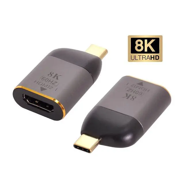 Alt view image 6 of 7 - USB4 USB-C Type-C Source to Female HDMI 2.0 Display 8K 60HZ UHD 4K HDMI Male Monitor Adapter