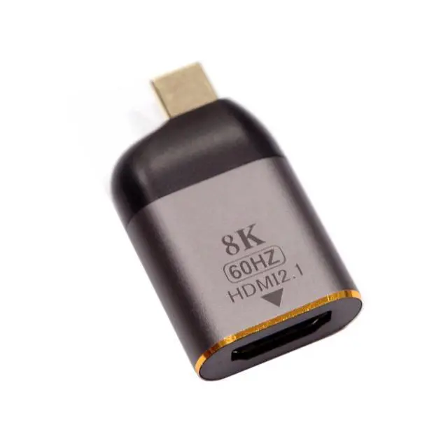 Alt view image 7 of 7 - USB4 USB-C Type-C Source to Female HDMI 2.0 Display 8K 60HZ UHD 4K HDMI Male Monitor Adapter