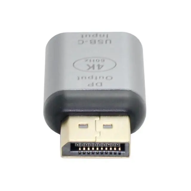 Alt view image 2 of 7 - USB-C Type C Female Source to 4K 60hz 1080p Displayport DP Sink HDTV Adapter for Tablet & Phone & Laptop