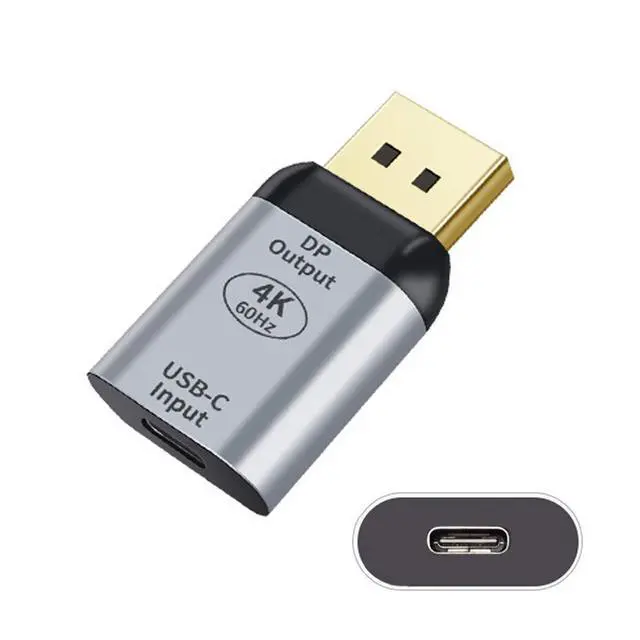 Alt view image 4 of 7 - USB-C Type C Female Source to 4K 60hz 1080p Displayport DP Sink HDTV Adapter for Tablet & Phone & Laptop
