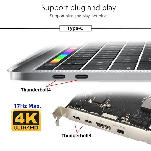 Alt view image 4 of 7 - CY Virtual Display Adapter USB-C Type-C DDC EDID Dummy Plug Headless Ghost Display Emulator 1920x1080p@60Hz